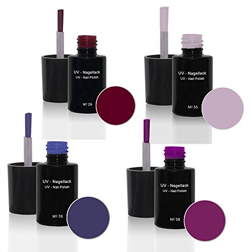 UV Nagellack Set 4 x 6ml - UV Nagellack Set N°5