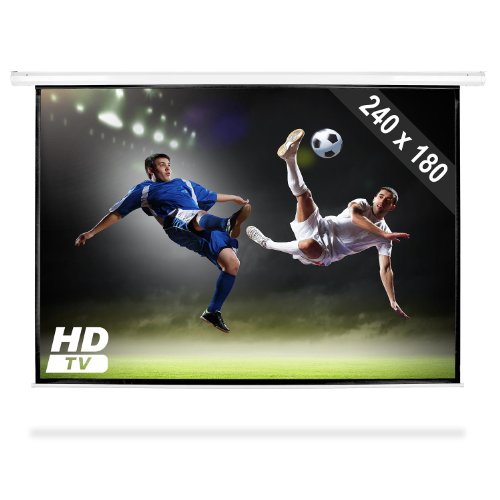 Motorised Cinema Projector Screen HDTV 240x180cm 4:3