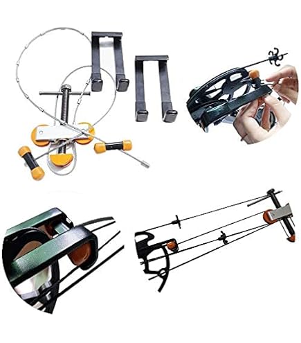 Set Arco Compound EK-Archery Chameleon Per Ragazzi - Regolabile 4,5-6,8 Kg, Destro E Mancino (Blu, Taglia M)