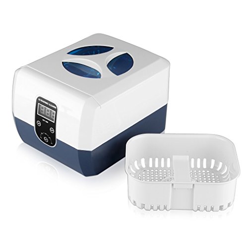 Preisvergleich Produktbild FLOUREON® Ultraschallreinigungsgerät Ultraschallreiniger Digital Ultraschall Reiniger Reinigungsgerät Edelstahltank mit Korb für Brille Schumuck Klinik 1.3L