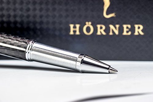 HÖRNER Peter der Große – Premium Carbon-Tintenroller in edler Geschenkbox
