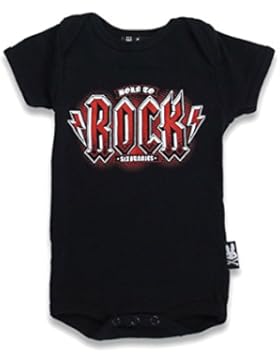 Six Bunnies Baby Body Heavy Metal - Born to Rock Strampler