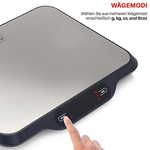 Smart Weigh Multifunctional Postal Scale and Digital Kitchen Scale with Wide Platform, 15kg Capacity