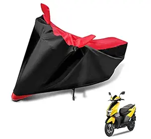 Euro Care Waterproof & Dust Proof Full Bike Two Wheeler Body Cover for TVS NTORQ (Black/Red)