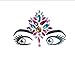 Produktbild LFVGUIOP Adhesive Styles Sticky Bindi Sticker Handverlesene Bohemian Style Face Eyes DIY Jewels Stirn Stage Decor Party Glitter Sticker Pack of 2
