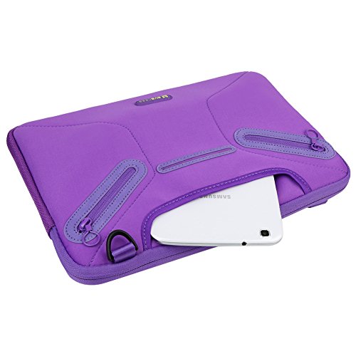 Evecase Universal Tablet/Ultrabook/Notebook Neopren Notebooktasche 23-25 cm (8.9 -9.7 Zoll) – Violett - 5