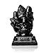 Produktbild Candella Behemoth 'Unholy Trinity' (Metallic Schwarz) Totenkopf Kerze