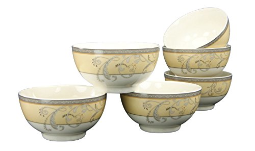 Creatable 17805, Série Villi Medici, 6 Bols, Porcelaine, Multicolore, 19 x 16 x 18 cm