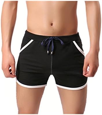 Men Pants,Ba Zha  Fashion Men Cotton Shorts Pants Gym Sport Jogging Trousers Casual Underwear Cargo Shorts Sports Pants Fitness Pants Beach Pants Swimming Shorts Spa Shorts (XL, Black)