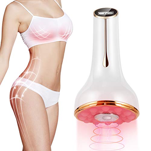 Ms.W EMS Körper Abnehmen Massager, 55°C ± 5°C Wärme elektrische Vibration Weight Loss Machine für Hautstraffung, Schönheit Brustvergrößerung Anti Sagging Gerät, USB wiederaufladbar