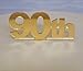 Produktbild "90." Cake Topper Gold Spiegel – 6 cm Nummer Höhe/4 cm Spike