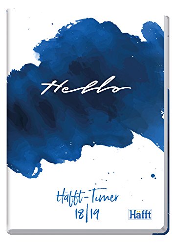 Preisvergleich Produktbild Häfft-Timer A5 2018 / 2019 [Hello] Fadenheftung, Hardcover, runde Ecken, Schülerkalender / Studentenkalender / Ausbildungskalender / Semesterplaner, August 2018 - September 2019