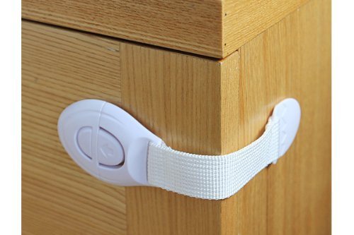 HSN Lot de 6 fermoirs sécurité enfant pour portes de placards et tiroirs