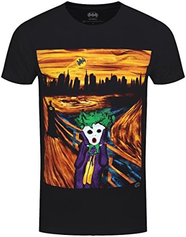 The Joker DC Comics Men39;s Scream T-Shirt Black