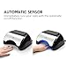 Nail Lamp, USpicy 48W LED UV Nail Dryer for Gel Based Polishes with Automatic Sensor, Pull-down Cover, Acrylic Plate, USB Light, and Three Timer Settings (30s, 60s, 120s)