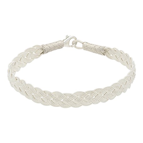 Preisvergleich Produktbild AQILA Unisex Armband 999 Feinsilber Kazaziye geflochten handarbeit