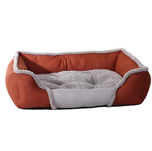 Barlingrock Pet Cat Dog Puppy Bed Cave, Lovely Self-warming Orthopedic Winter Warm Sofa House Cushion Polar Fleece Durable Removable Washable Sleeping Nest Mat Pad Kennel for Teddy Small Dog Kitten