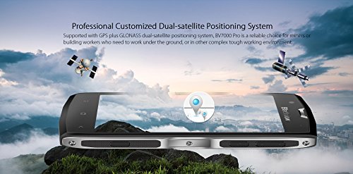 [[Nuovo Rilasciato]] Blackview BV7000 PRO - Ultra Slim da 5 pollici Gorilla Glass IP68 4GB di RAM + 64GB ROM Impermeabile / antiurto / antipolvere Outdoor Smartphone Octa Nucleo 8MP + 13 MP fotocamera impronta digitale GPS - nero-argento