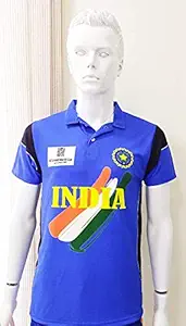 GENERIC India 2003 World Cup Jersey - Half Sleeves