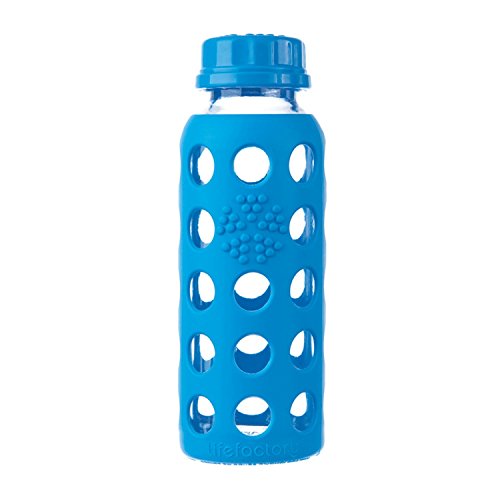 Preisvergleich Produktbild Lifefactory Glas-Kinderflasche 250ml, verschiedene Farben Ocean
