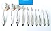 Goldrose 10 pcs Soft Oval Toothbrush Mermaid Multipurpose Makeup Brush Set Foundation Brushes Cream Contour Blush Powder Concealer Brush Cosmetics Tool(Silver)