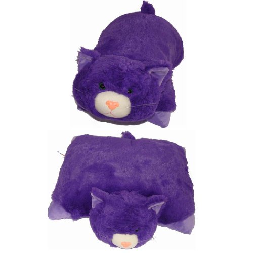 SLEEPING PANGIFRIENDZ 2 in 1 Kuscheltier Plüschtier Plüschkissen Kuschelkissen LILA KATZE BIG EDIITION