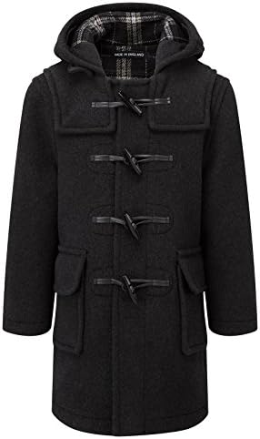 MontgomeryKids Classic Duffle Coat Charcoal
