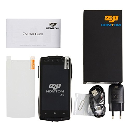 HOMTOM ZOJI Z6 3G Smartphone Ohne Vertrag 4.7 Zoll CNC-Metallrahmen IP68 Wasserdicht StoÃŸfest Staubdicht Quad Core Dual SIM 1GB RAM+8GB ROM GPS 9.9 MM Dick 8MP Kamera Android 6.0 Fingerabdrucksensor