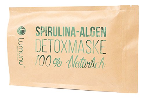 Deluxe Spirulina Algen Detox Maske (250g), 100% natürliche Heilerde gegen fettige Haut & Hautunreinheiten, reine Gesichtsmaske zur Porenverfeinerung - 2