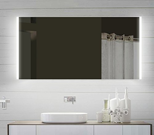 Design LED Badezimmerspiegel Badspiegel Lichtspiegel mit Led Beleuchtung 140 x 60 cm