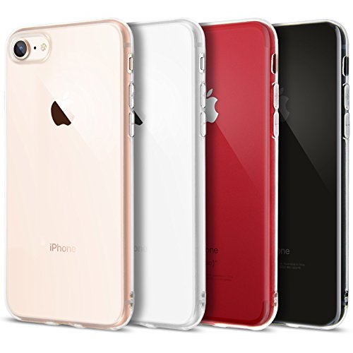 iPhone 7 Case, Crystal Clear Soft Silicone TPU Case and Screen Protector for iPhone 7 Cover [Transparent][4.7