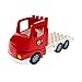 Produktbild Bausteine gebraucht 1 x Lego Duplo LKW rot weiß Feuerwehr Truck Chassis LKW Laster Auto Lastwagen fire für Set 5682 4613201 87700c02pb01