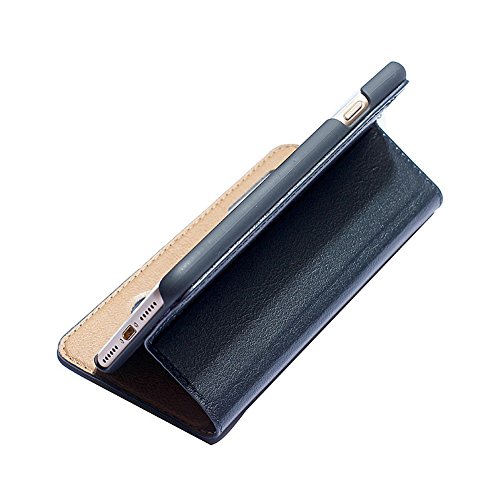 iPhone 7 H  lle DWaybox Foldable Stand Feature mit View Window Folio Schutzh  lle Slim Luxury Echt Leder H  lle f  r Apple iPhone 7   iPhone 8 4 7 Inc