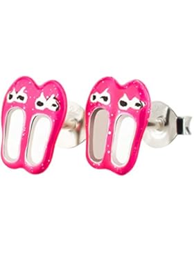 SL-Silver Kinder Ohrringe Glitzer Ballerina Ballettschuhe 925 Silber in Geschenkbox