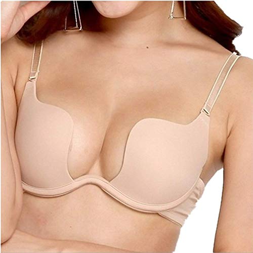 Nature Mujer Delgado De Encaje Transparente 3/4 Taza de Sujetador y Bragas Conjuntos - (Black 36B)