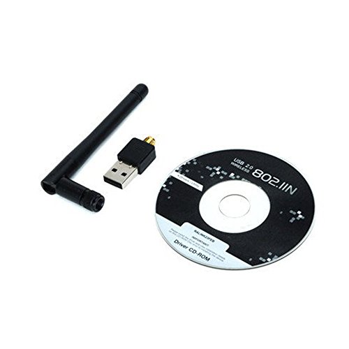 WiFi Mini adaptador USB. Antena ordenador port&aacute;til con conductor. Receptor Antena 802.11n adaptador de LAN tarjeta de red inal&aacute;mbrica