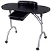 Produktbild Tragbare Maniküretisch Kosmetiktisch Nageltisch Schreibtisch Workstation mit Tasche und Handgelenkauflage (Schwarz)