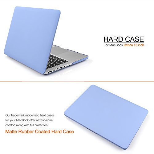 iDOO MacBook Schutzhülle / Hard Case Cover Laptop Hülle [Für MacBook Pro 13 Zoll Retina – ohne CD-Laufwerk: A1425/A1502] – matt, Babyblau/Blaue Gelassenheit - 2