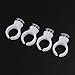 FENICAL 100pcs rings and cups New Permanent Eyelash Makeup Tool Ink Cup Ring Holder Tattoo Supplies Eyebrow Tattooing