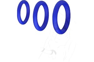 KUMEIER-CA Anillo de Silicona Suave retráctil para Entrenamiento Deportivo Masculino 3 Juegos de Anillos de pistón de Diferentes tamaños.