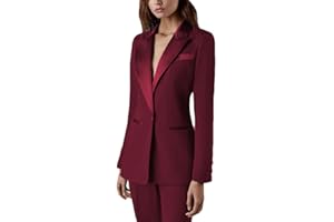 BOTONG Women's Two Piece Office Lady Suit Slim Fit Blazer Pants Business Suit Set Casual Wear Outfit Prom Suit