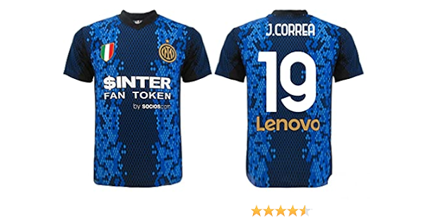 L C Maglia Correa Inter Ufficiale 2022 Adulto Ragazzo Bambino Stagione 2021  2022 Home nerazzurra Joaquin 19 : Amazon.it: Abbigliamento