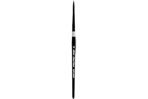 Silver Brush Limited 3007S8 Black Velvet Script Liner Watercolour Paint Brush, Size 8, Short Handle