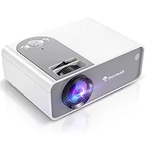 Movie Projector, Outdoor Theater Projector and Portable Video Projector for Home Cinema Supported 1080P, Mini Projector Built in Speakers, Compatible with TV Stick/Laptop/ HDMI/VGA/TF/AV/USB/PS4