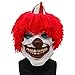 Produktbild BLOIBFS Scary Red Hair Clown Maske Halloween Cosplay Latex Maske Kopfbedeckungen
