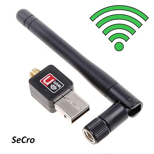 SeCro™ 600Mbps 802.11N Dual Band 2.4G Wireless Network Adapter USB Wi-Fi Adapter with 2dBi Antenna Support Windows XP,Windows Vista,Win 7,Win 8.1, Win 10 (Buy Original SeCro Brand from only Backbencers Seller to get SeCro Warranty) RS.499 (67.00% Off) - Amazon