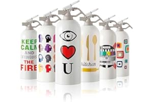 EXTINGUA Estintore Casa Omologato ABC 1 kg Estintore a Polvere con Presa Antipanico Regalo Uomo Donna Uso Domestico, Giardino, Auto, Barca, Mini Estintore Esterni - 1 pz