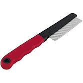Ferplast Gro 5856 &Ccedil;elik T&uuml;y Tarağı 17X3 Cm, Red, Narrow Short