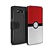 Produktbild STUFF4 PU-Leder Hülle/Case/Tasche/Cover für Samsung Galaxy S8 Plus/G955 / Rot Muster / Pokeball Anime Inspiriert Kollektion