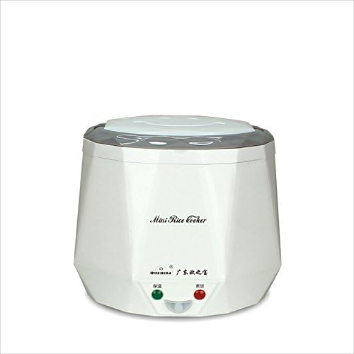 1.3L Non Stick Automatic Electric Mini Rice Cooker, Heating Lunch Box, 12V/24V/220V For Car/Truck/Home, For 1-2 People (24V, White)